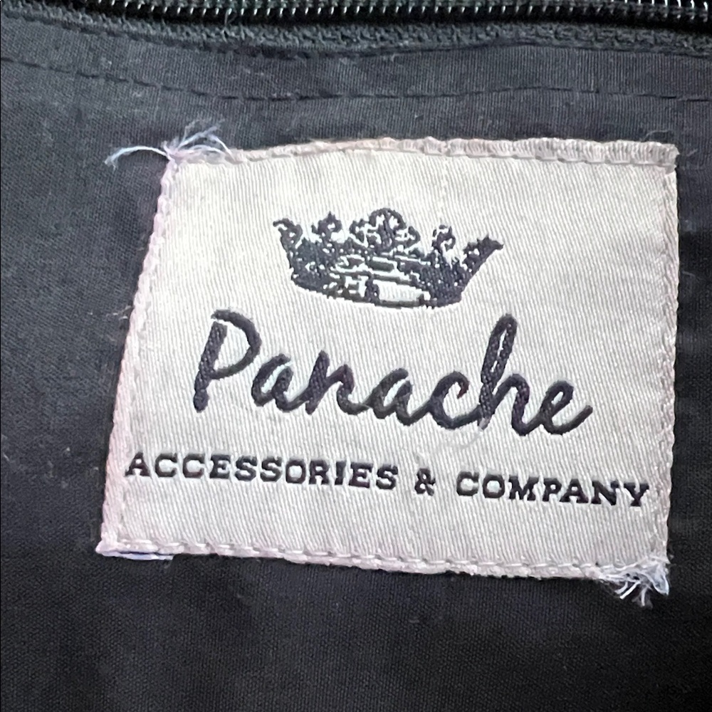 Panache Black and Cream with Grey Textured Geometric Tote Bag - Picture 8 of 9
